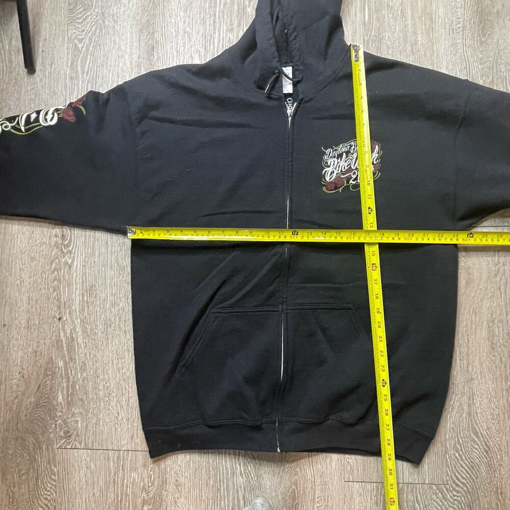 Daytona Bike Week Full Zip Hoodie 2019 Adult Small Beach Motorcycle Size XL - Picture 3 of 5
